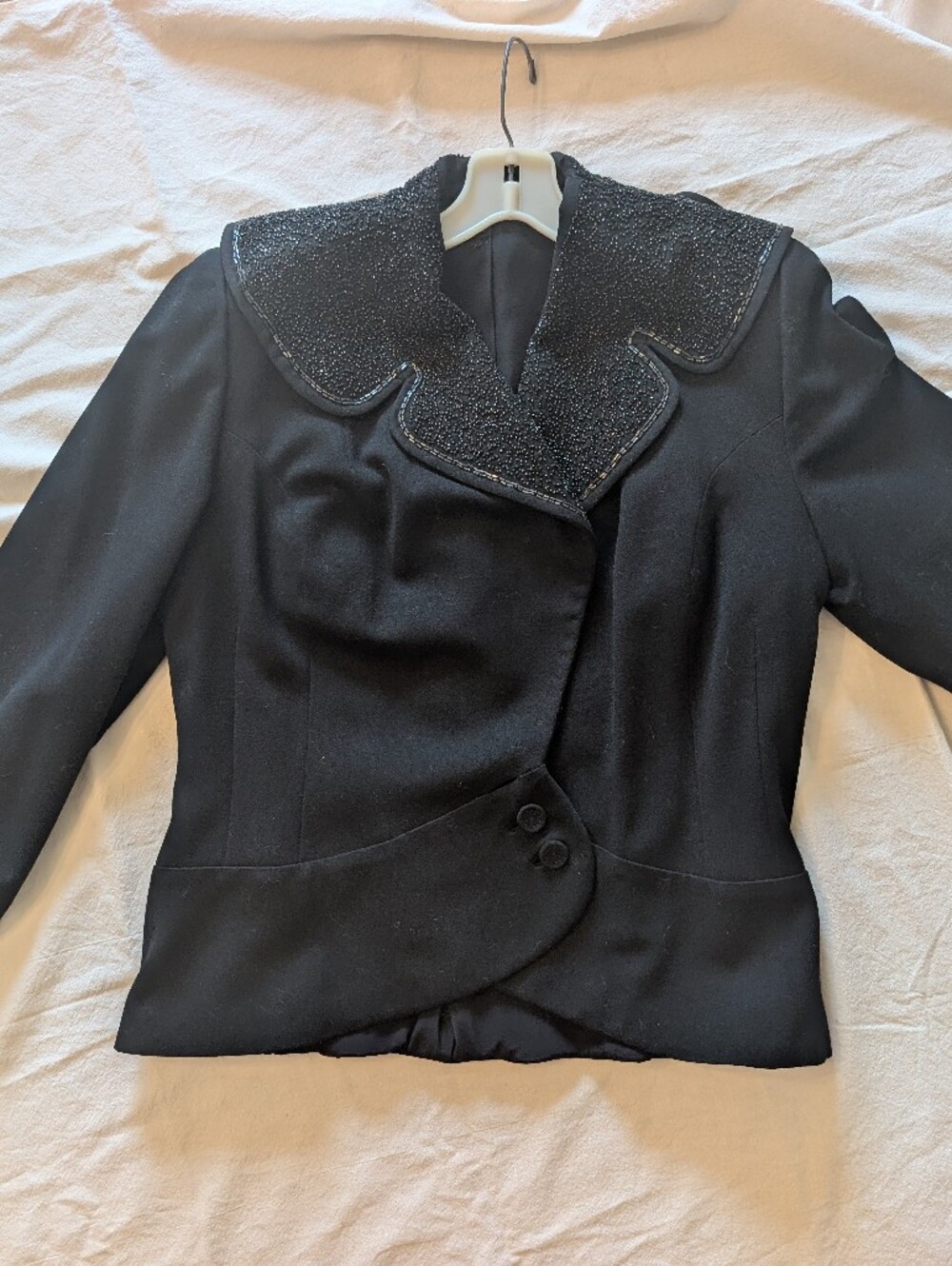 Black Women's Embellished Collar Jacket